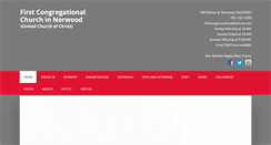 Desktop Screenshot of firstcongregational-norwood.com